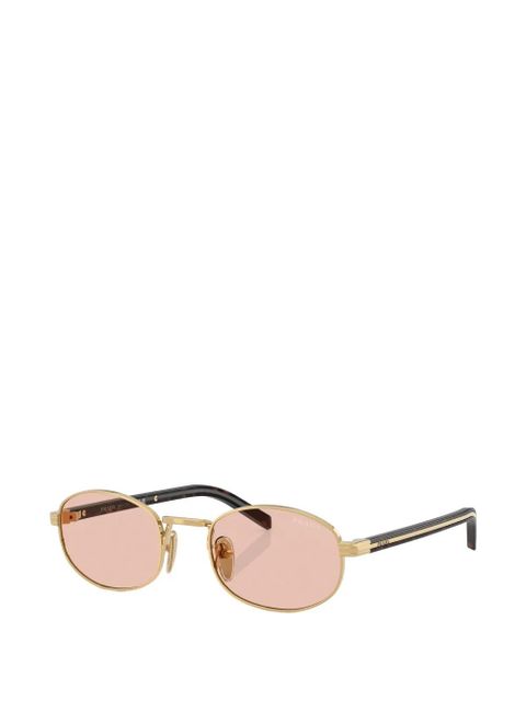 Prada Eyewear oval-frame sunglasses - Gold - zdjęcie produktu nr 2