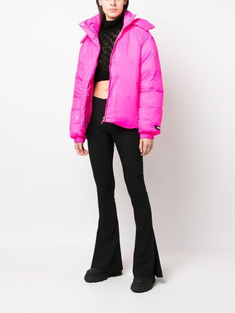 ROTATE BIRGER CHRISTENSEN Tina logo-patch zip-up jacket - Pink - zdjęcie produktu nr 2