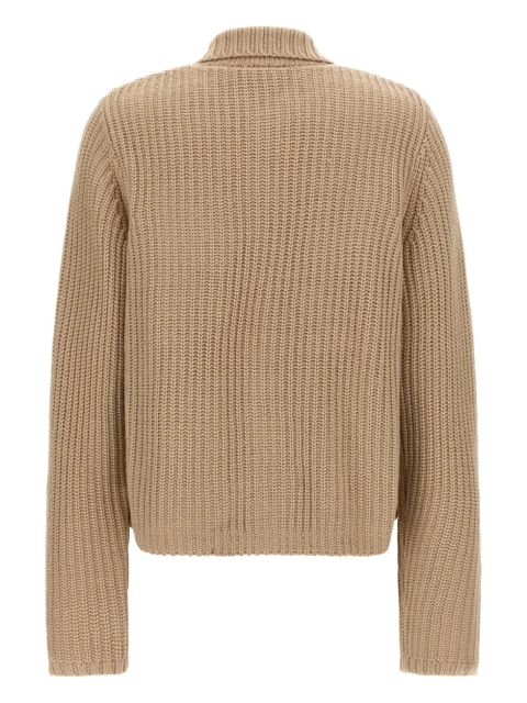 Carhartt WIP ribbed logo-patch cardigan - Neutrals - zdjęcie produktu nr 2