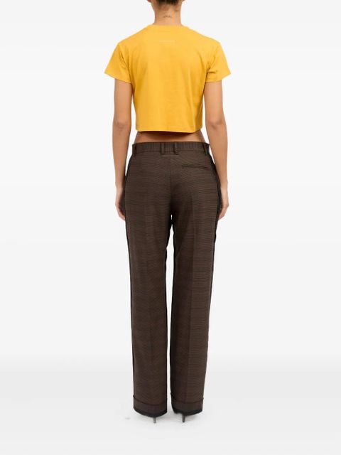 MM6 Maison Margiela Numbers-print T-shirt - Yellow