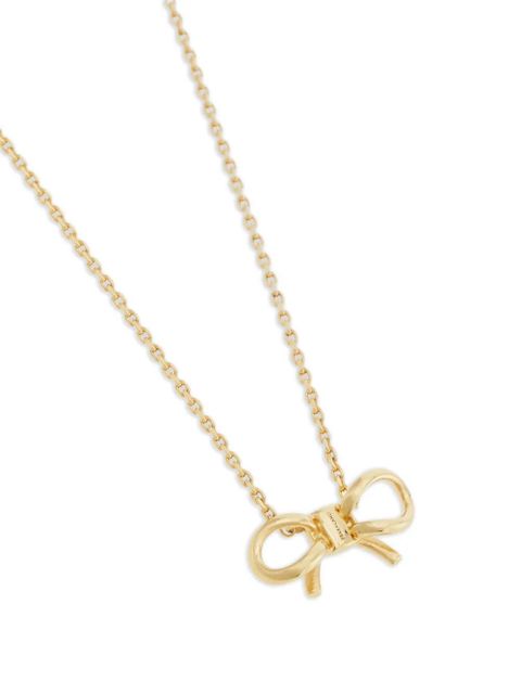 Ferragamo bow-pendant necklace - Gold