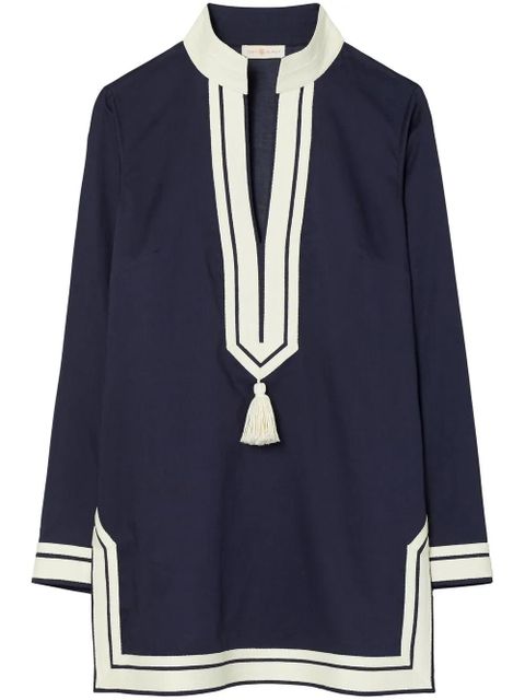 Tory Burch Tory cotton tunic - Blue - zdjęcie produktu nr 1