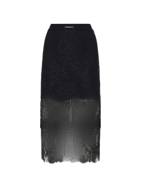 PINKO lace midi skirt - Black - zdjęcie produktu nr 1