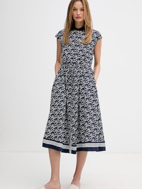 Tommy Hilfiger sukienka koszulowa z jedwabiem SUMMER - zdjęcie produktu nr 1