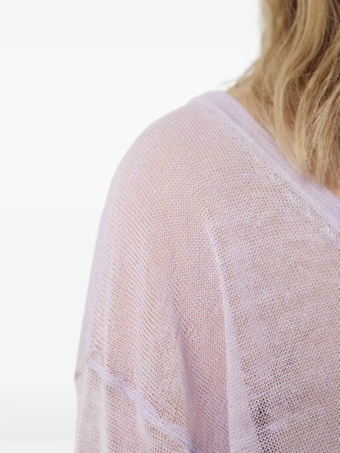 American Vintage V-neck sweater - Purple