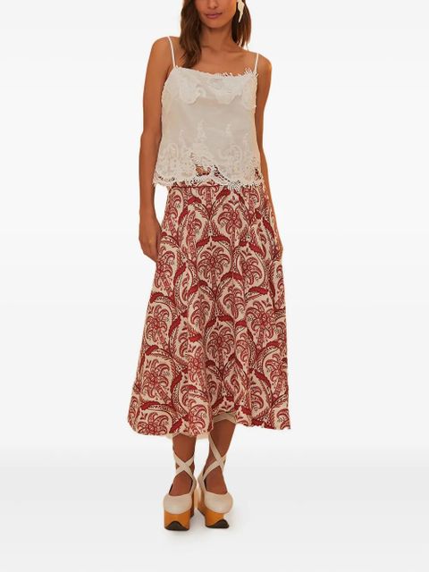 FARM Rio lace-trimmed blouse - White - zdjęcie produktu nr 2