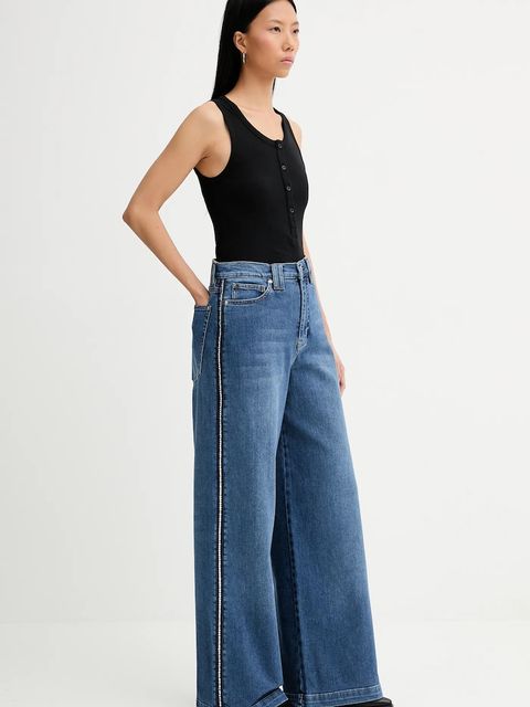 MUNTHE jeansy REWARI damskie kolor niebieski 254142525405