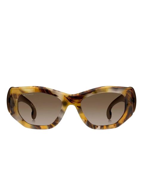 ETRO paisley cat-eye sunglasses - Brown