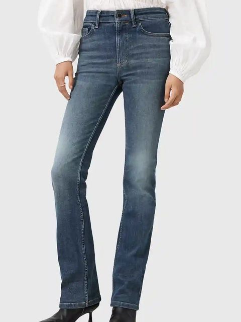 AllSaints jeansy HALDAN damskie medium waist W008ED - zdjęcie produktu nr 2