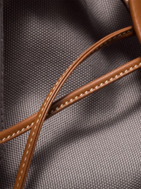 Miu Miu leather-trimmed flap backpack - Grey