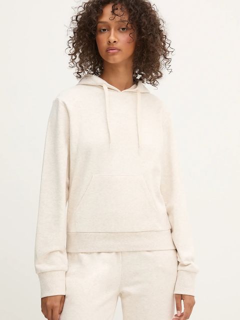 Guess bluza SOFIA damska kolor beżowy z kapturem gładka O5RQ02 KCO31 - zdjęcie produktu nr 1