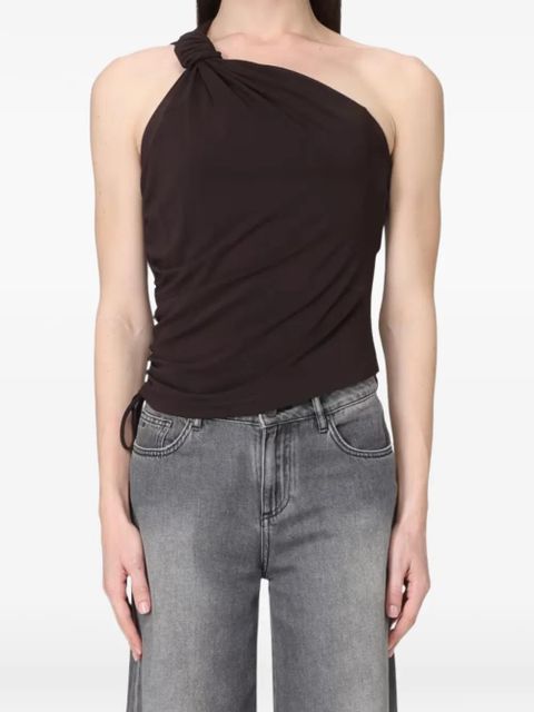 PINKO knot ruched top - Brown - zdjęcie produktu nr 1