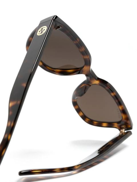 Gucci Eyewear butterfly-frame sunglasses - Brown