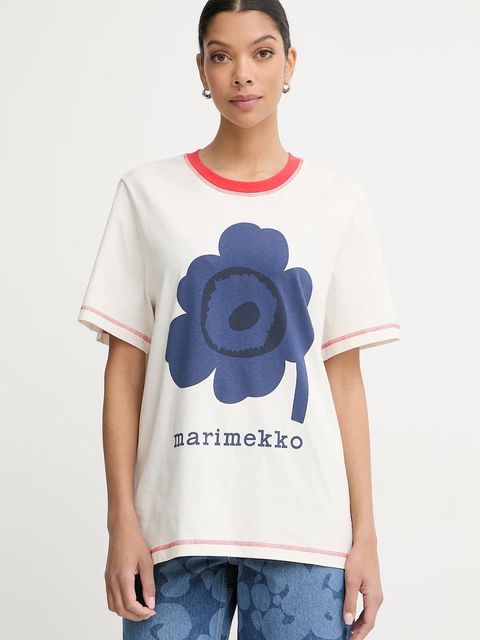 Marimekko T-shirt basic damski bawełniany - zdjęcie produktu nr 2