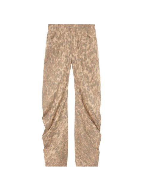 GANNI printed trousers - Neutrals - zdjęcie produktu nr 1
