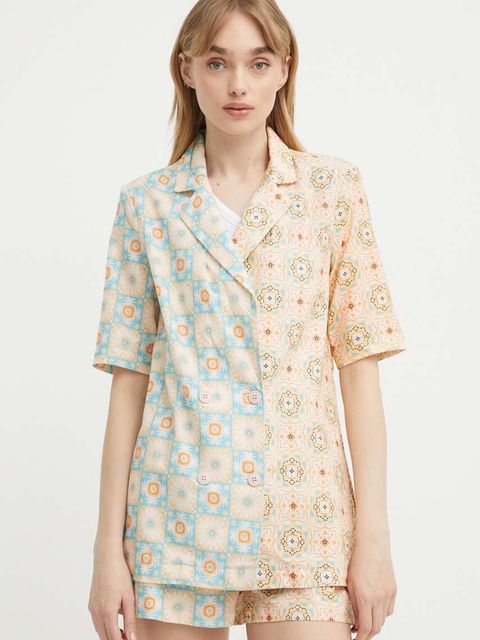 Never Fully Dressed marynarka z domieszką lnu - zdjęcie produktu nr 2