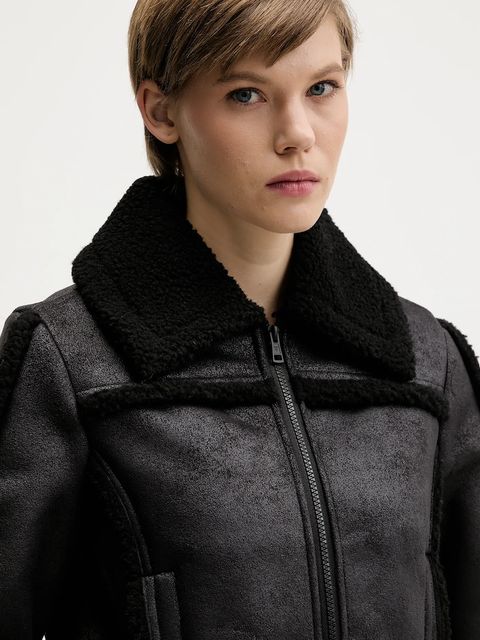 Guess Jeans kurtka kolor czarny przejściowa W5BL13 W1862