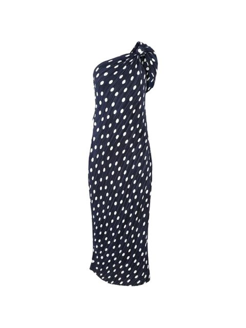 Cult Gaia Terre one-shoulder dotted midi dress - Blue - zdjęcie produktu nr 1