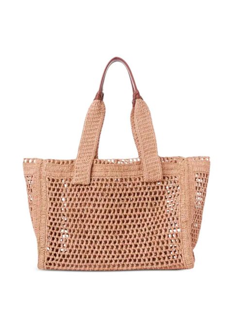 Chloé openwork logo tote bag - Neutrals - zdjęcie produktu nr 2