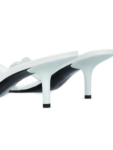 BY FAR Julie criss-cross sandals - White