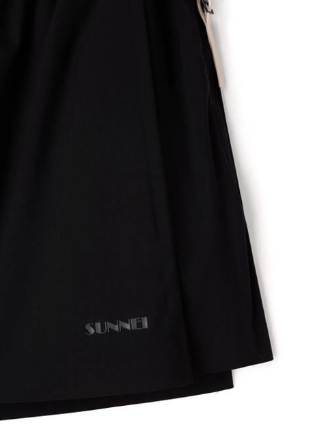 Sunnei elastic mini skort - Black