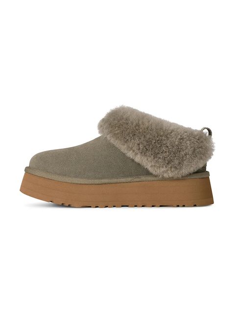 UGG śniegowce zamszowe Tazzelle kolor zielony 1171393.MSG