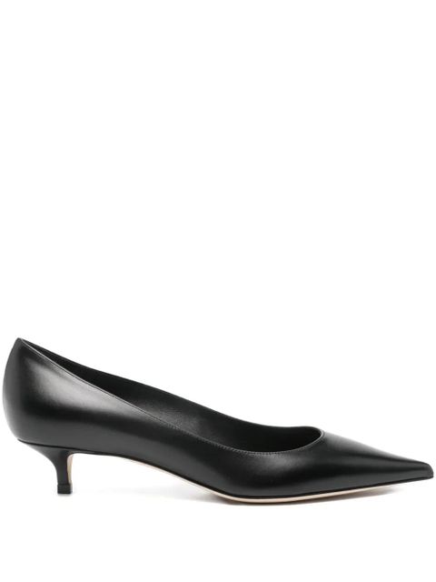 Jimmy Choo 50mm Amelia pointed-toe kitten-heel pumps - Black - zdjęcie produktu nr 1