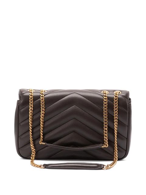Saint Laurent chevron chain shoulder bag - Black - zdjęcie produktu nr 2