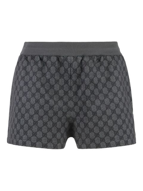 Gucci all over GG print elastic-waist shorts - Grey - zdjęcie produktu nr 1