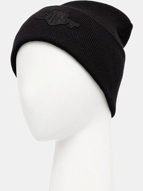 Gant czapka z domieszką wełny kolor czarny 9910050