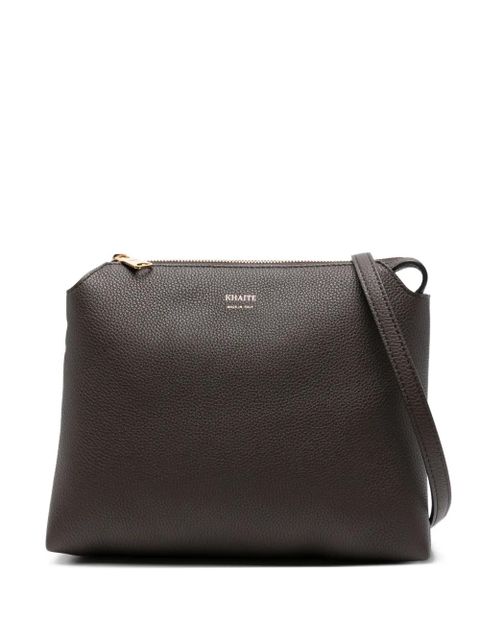 KHAITE Lina zip-top leather shoulder bag - Brown - zdjęcie produktu nr 1