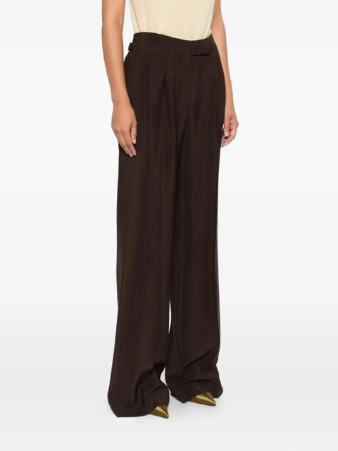 TOM FORD pleated side-adjusters trousers - Brown