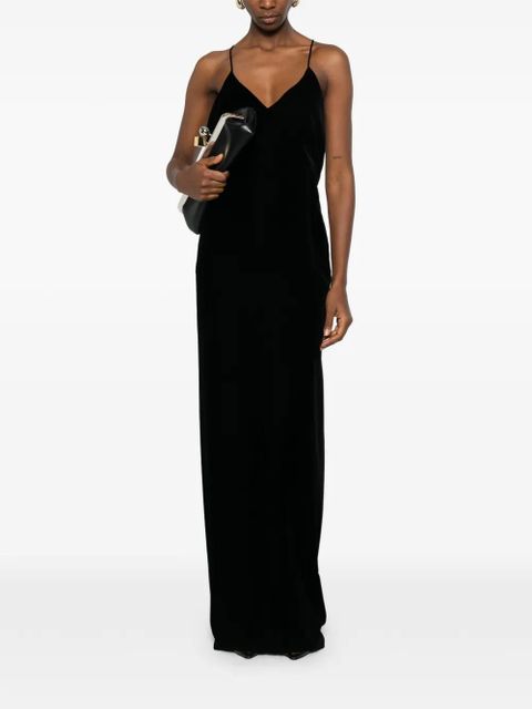 TOM FORD V-neck gown dress - Black - zdjęcie produktu nr 2