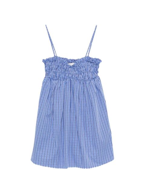 Faithfull the Brand Presa shirred mini dress - Blue - zdjęcie produktu nr 1
