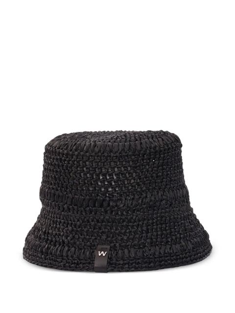 Weekend Max Mara woven sun hat - Black - zdjęcie produktu nr 1