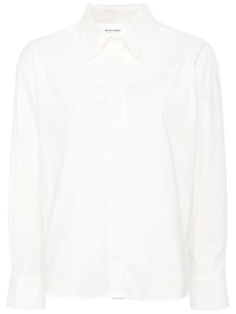 Reformation Andy organic-cotton shirt - White - zdjęcie produktu nr 1
