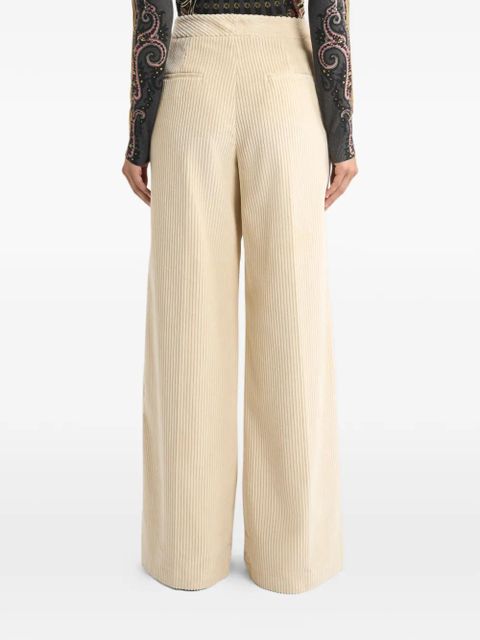 ETRO wide-leg corduroy trousers - Neutrals