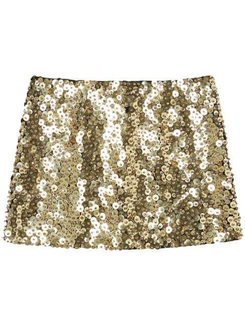 PINKO sequinned mini skirt - Gold - zdjęcie produktu nr 1