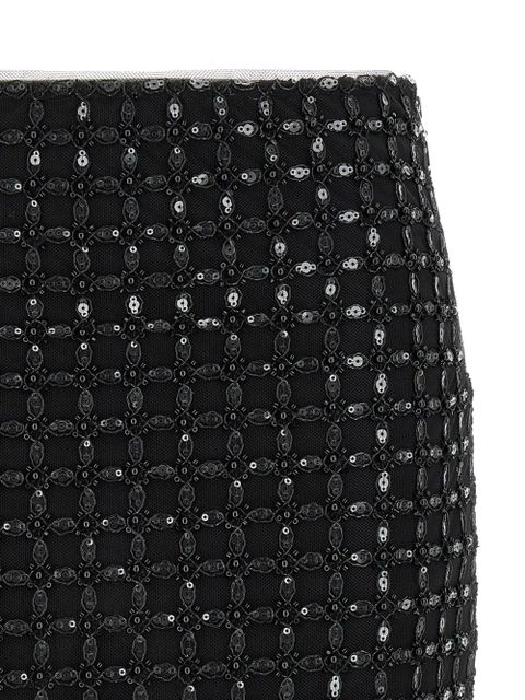 ROTATE BIRGER CHRISTENSEN sequin-embroidered mini skirt - Black