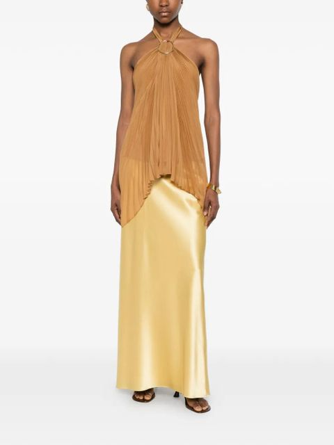 Max Mara Mxevalzer ring pleated top - Neutrals - zdjęcie produktu nr 2