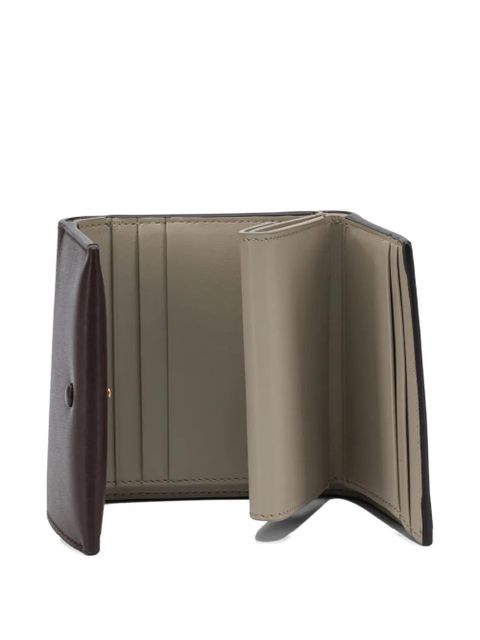 Givenchy buttoned leather wallet - Brown