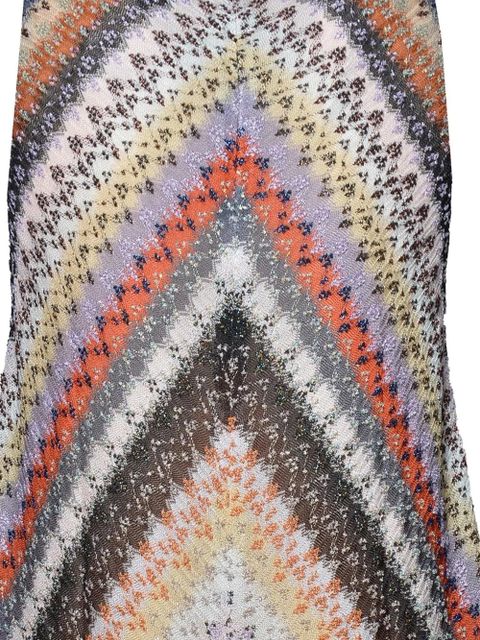 Missoni chevron sleeveless dress - Neutrals