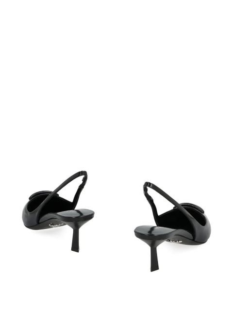 Prada 55mm pointed leather slingback pumps - Black - zdjęcie produktu nr 2