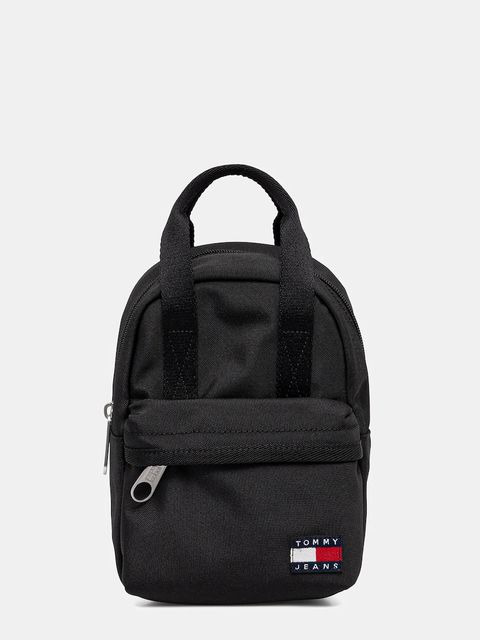 Tommy Jeans plecak damski kolor czarny mały gładki AW0AW17577 - zdjęcie produktu nr 1