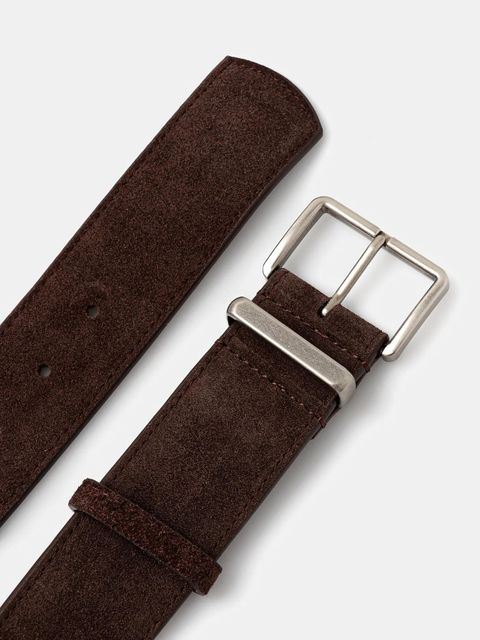 Answear.LAB pasek zamszowy damski kolor brązowy - zdjęcie produktu nr 2