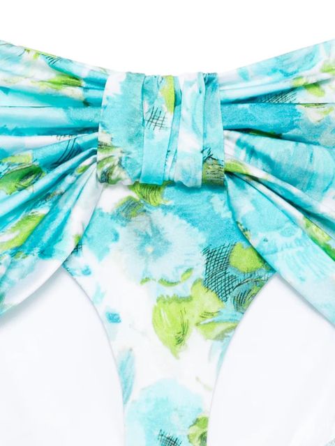 Chloé floral-print bikini bottoms - Blue