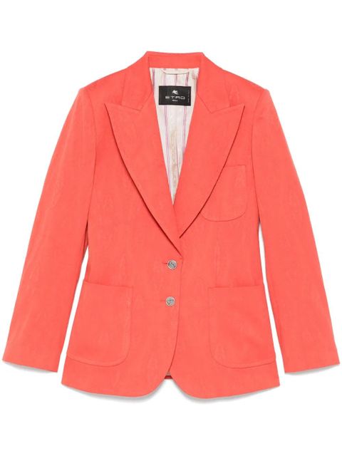 ETRO paisley-jacquard blazer - Orange - zdjęcie produktu nr 1