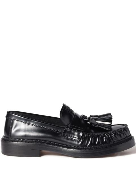 Miu Miu tassel-embellished loafers - Black