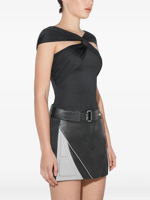 MISBHV knot-detail open-back top - Black - zdjęcie produktu nr 2