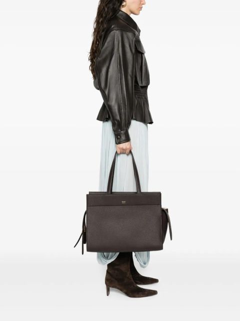 KHAITE Crosby leather tote bag - Brown - zdjęcie produktu nr 2